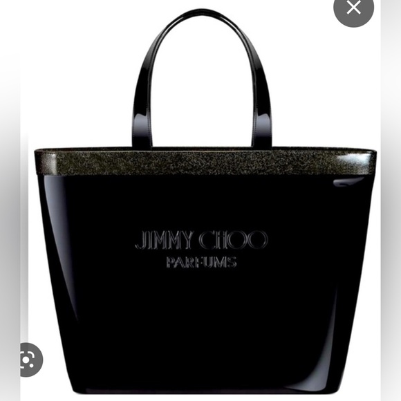 Jimmy Choo Bags Jimmy Choo Purse Parfums Black Patent Tote Shiny